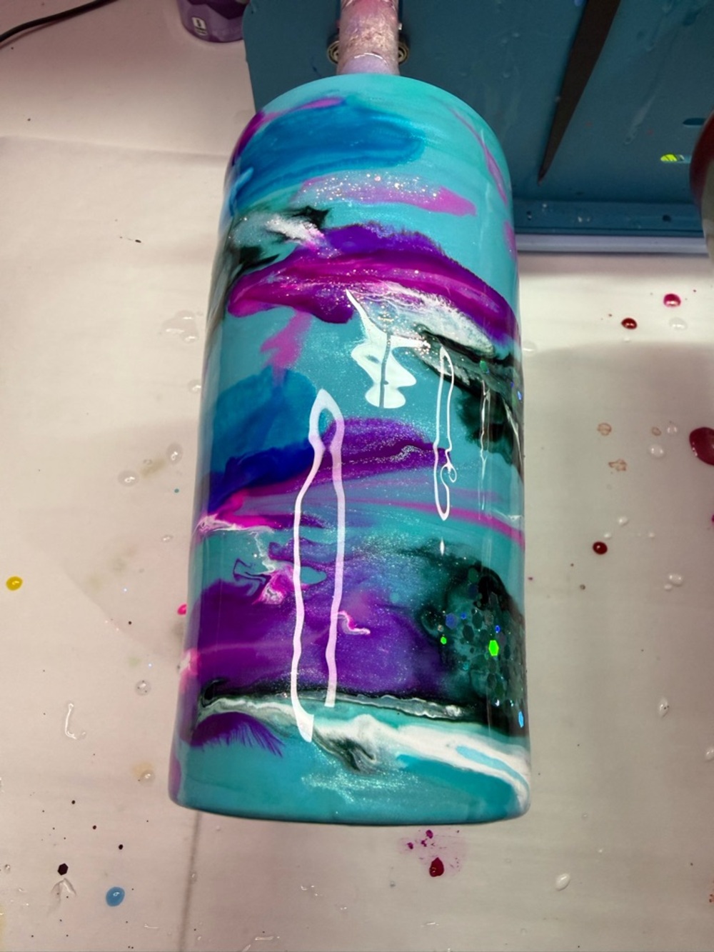 Preorder Marble Glitter 4in1 Convertible Can Cooler Tumbler Cup Bottle Holder
